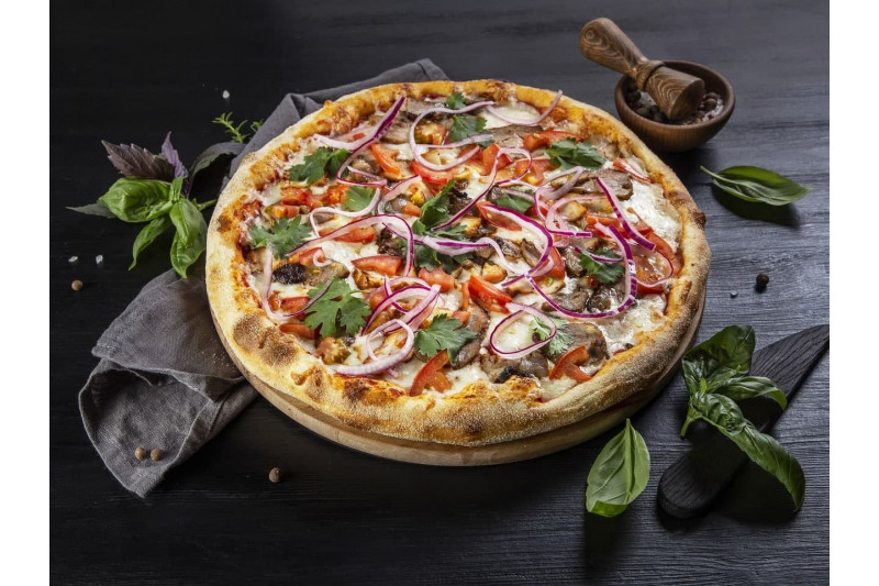 Пицца шашлычная-барбекю (30 см)